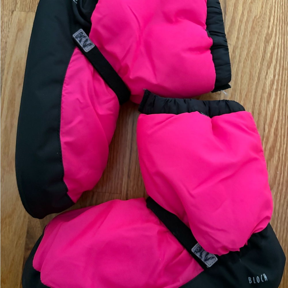 BLOCH Women’s Warm Up Booties Pink/Black Sz M (7-8.5) Dance Ballet Linna & Max